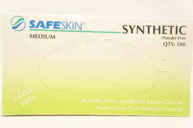 Safeskin 55032 Synthetic Power Free Exam Gloves M - Box of 100